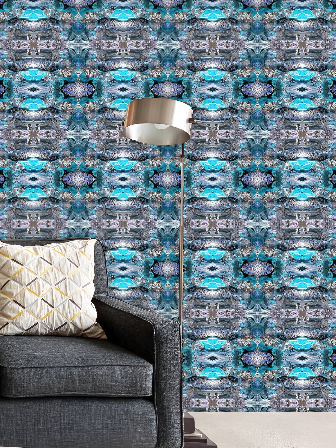 

ArtzFolio Multicolor Printed Easy-to-Peel & Stick Wallpaper, Multi