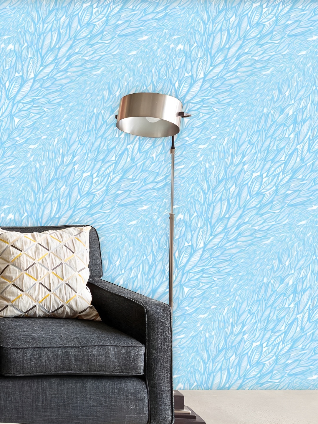 

ArtzFolio 1-Piece Printed Water-Resistant Self-Adhesive Wallpaper, Blue
