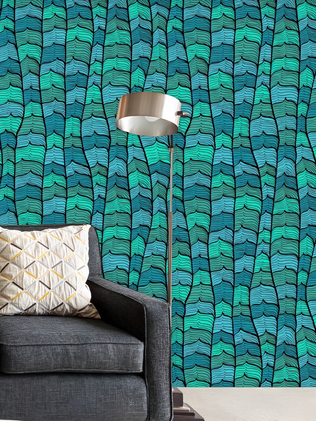 

ArtzFolio Blue & Green Printed Self Adhesive Decals & Stickers