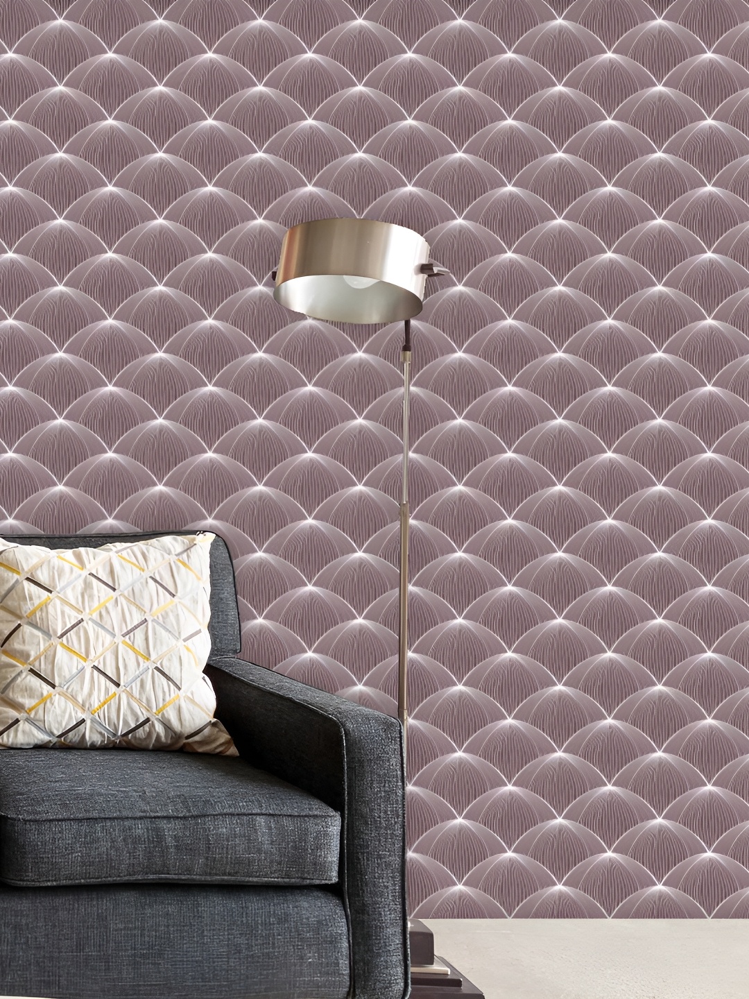 

ArtzFolio Brown & White Abstract Printed Water Resistant Peel & Stick Wallpaper