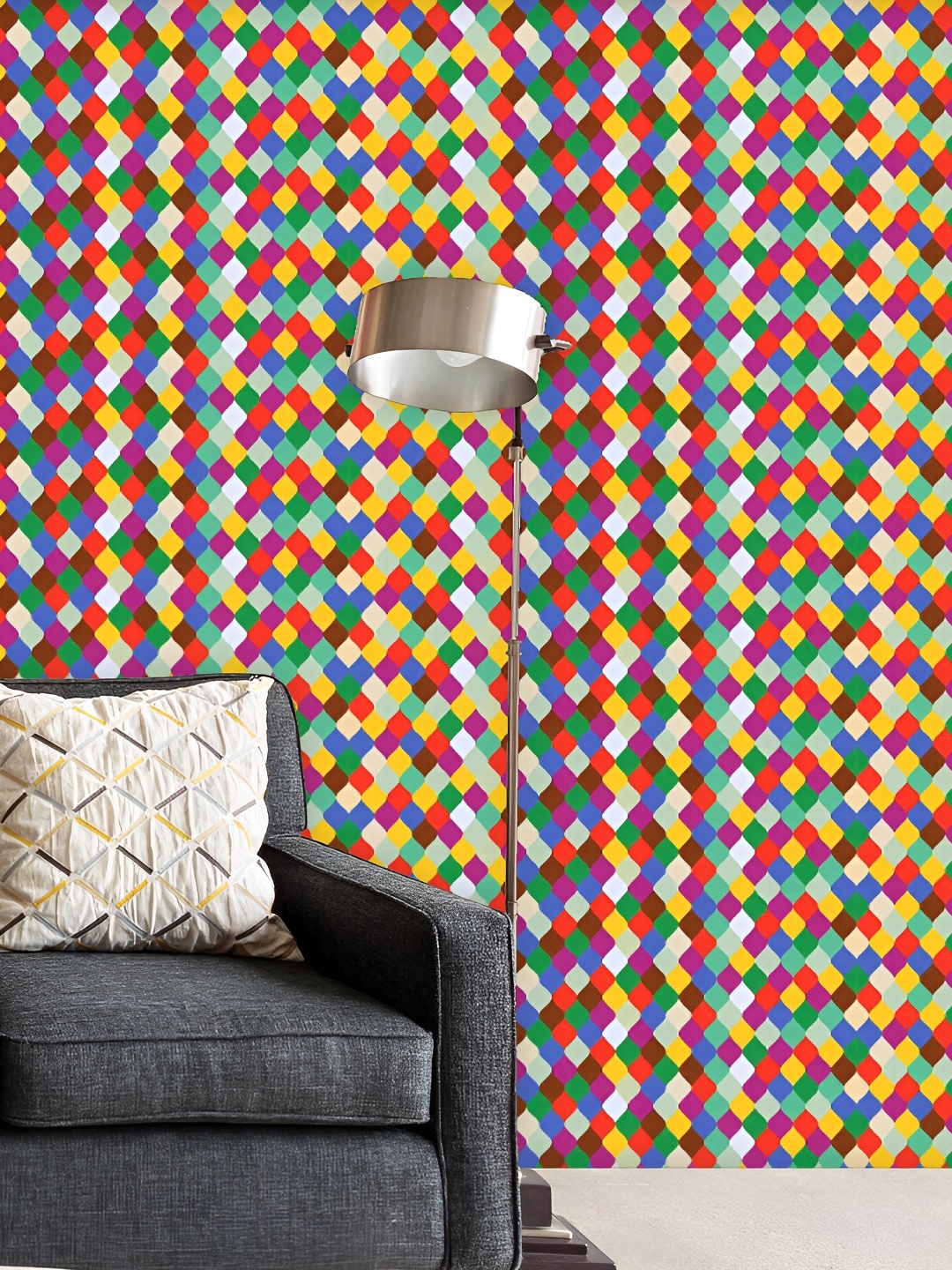 

ArtzFolio Yellow & Red Geometric Printed Self Adhesive Water Resistant Wallpaper