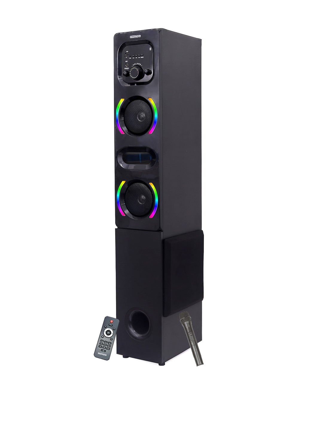 

GIZMORE ST9000 100W DJ Tower Speaker With Multiple Connectivity, Black