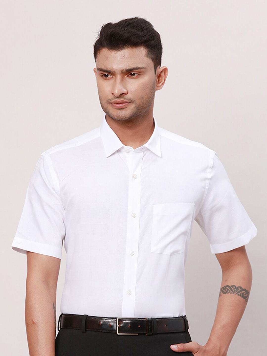 

Park Avenue Men Opaque Formal Shirt, White
