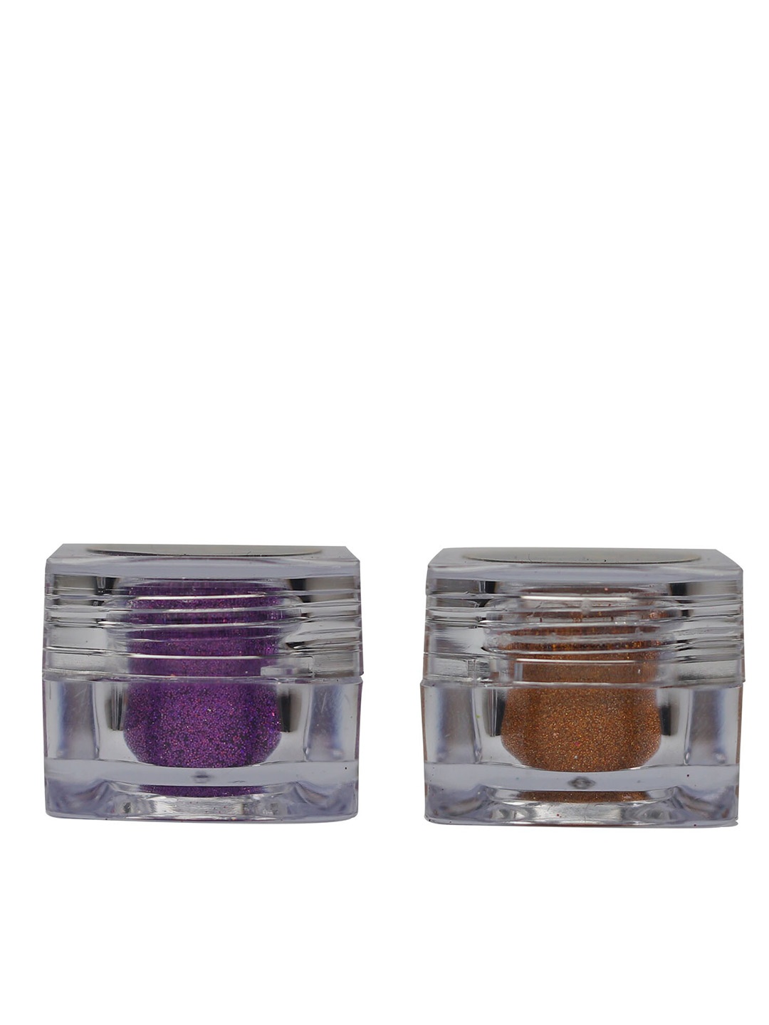 

Veoni BELLE 2-Pcs Holographic HD Glitter Eyeshadow 5g Each - Violet Purple & Orange