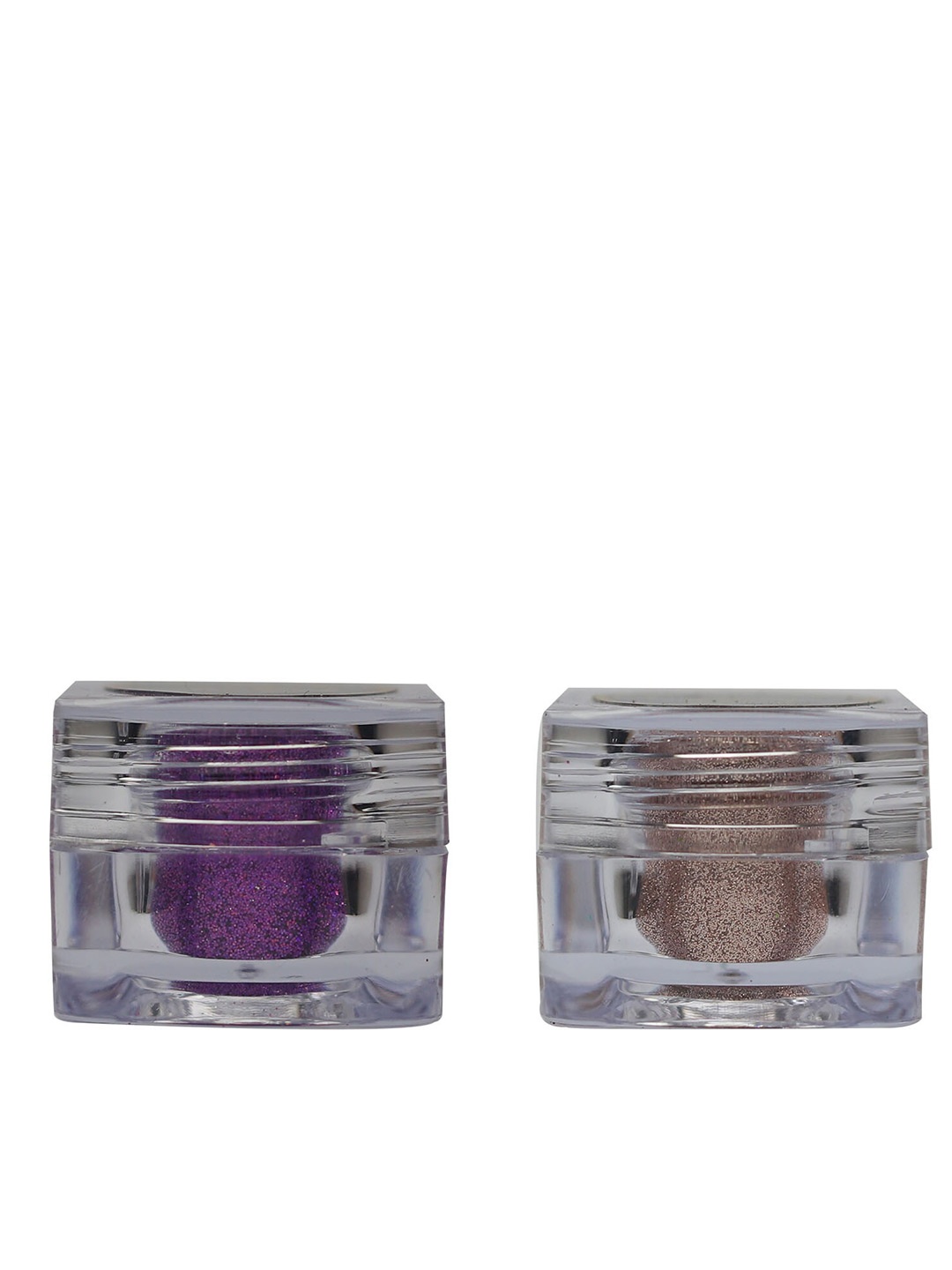 

Veoni BELLE Set of 2 HD Holographic Glitter Eyeshadow 5 g each - Violet Purple & Rose Gold