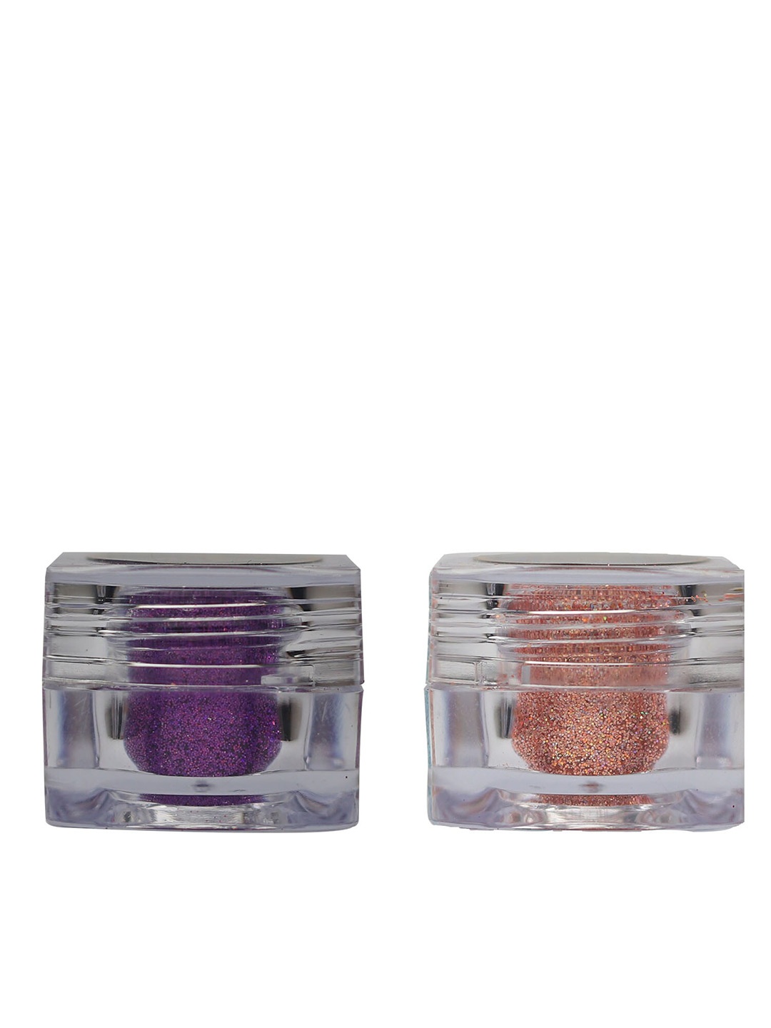 

Veoni BELLE Set of 2 HD Holographic Glitter Eyeshadow 5 g each - Violet Purple & Peach