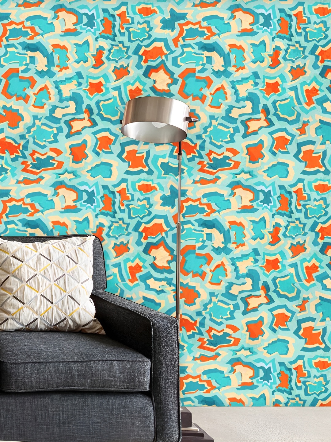 

ArtzFolio Blue Printed Peel & Stick Wallpaper