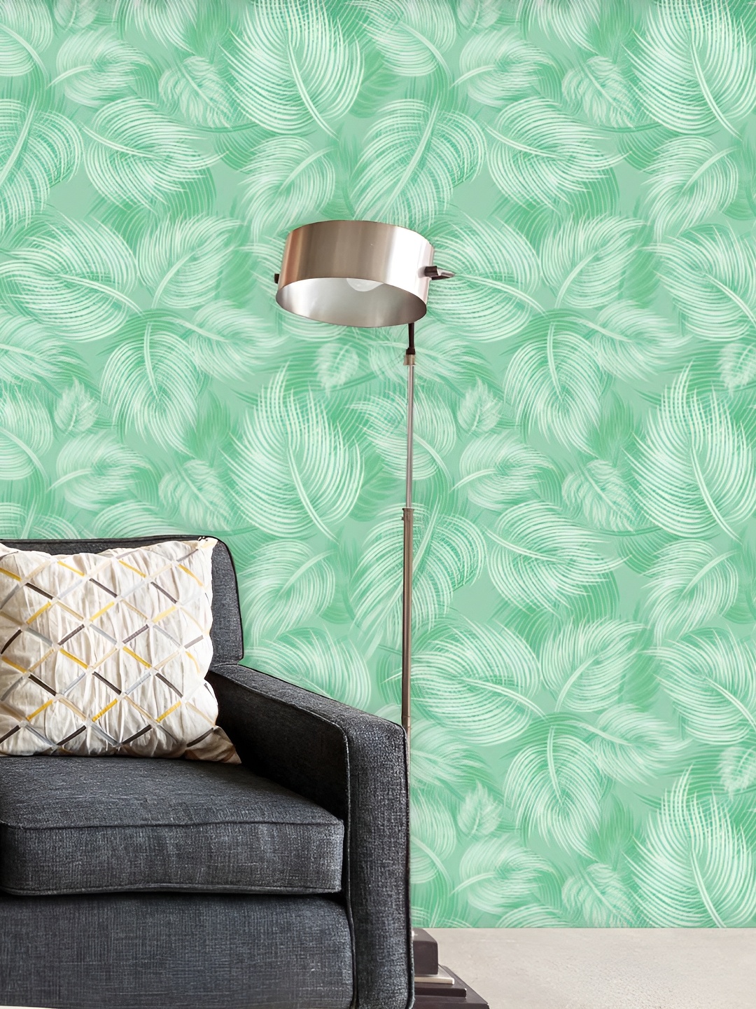 

ArtzFolio Green Printed Self-Adhesive Peel & Stick Wallpaper