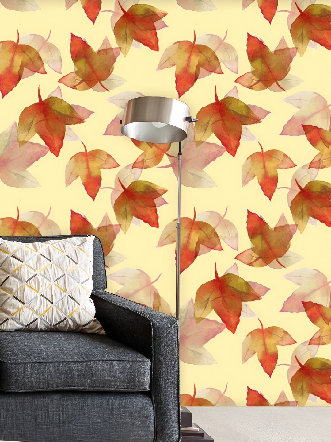 

ArtzFolio Yellow & Red Printed Self-Adhesive Water-Resistant Wallpaper