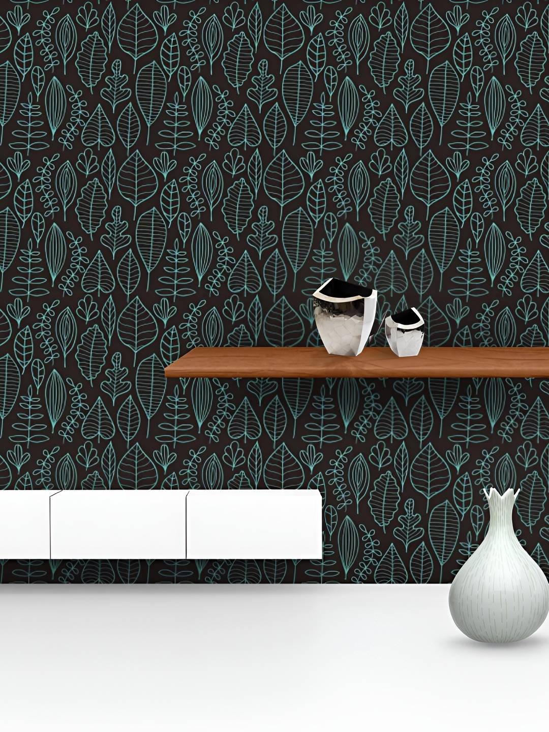 

ArtzFolio Blue & Black Printed Self Adhesive Wallpaper