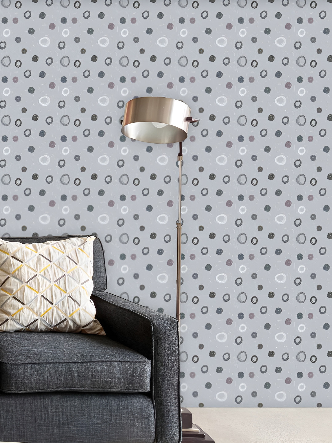 

ArtzFolio Grey Printed Self Adhesive Wallpaper