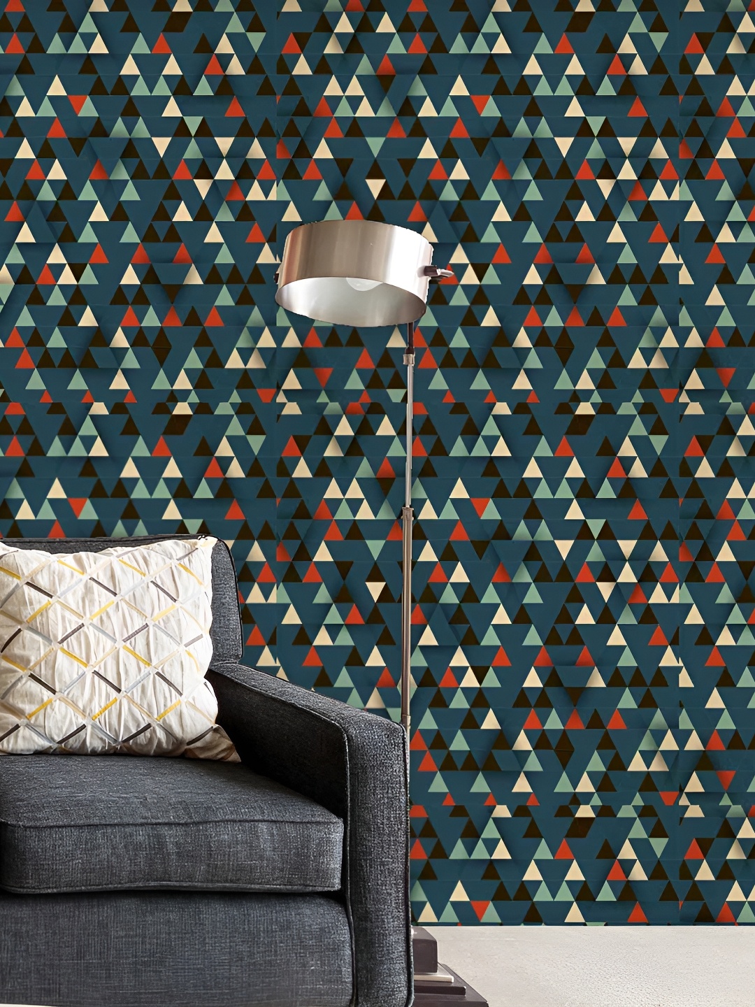 

ArtzFolio Blue and Red Printed Self-Adhesive Wallpaper Sticker