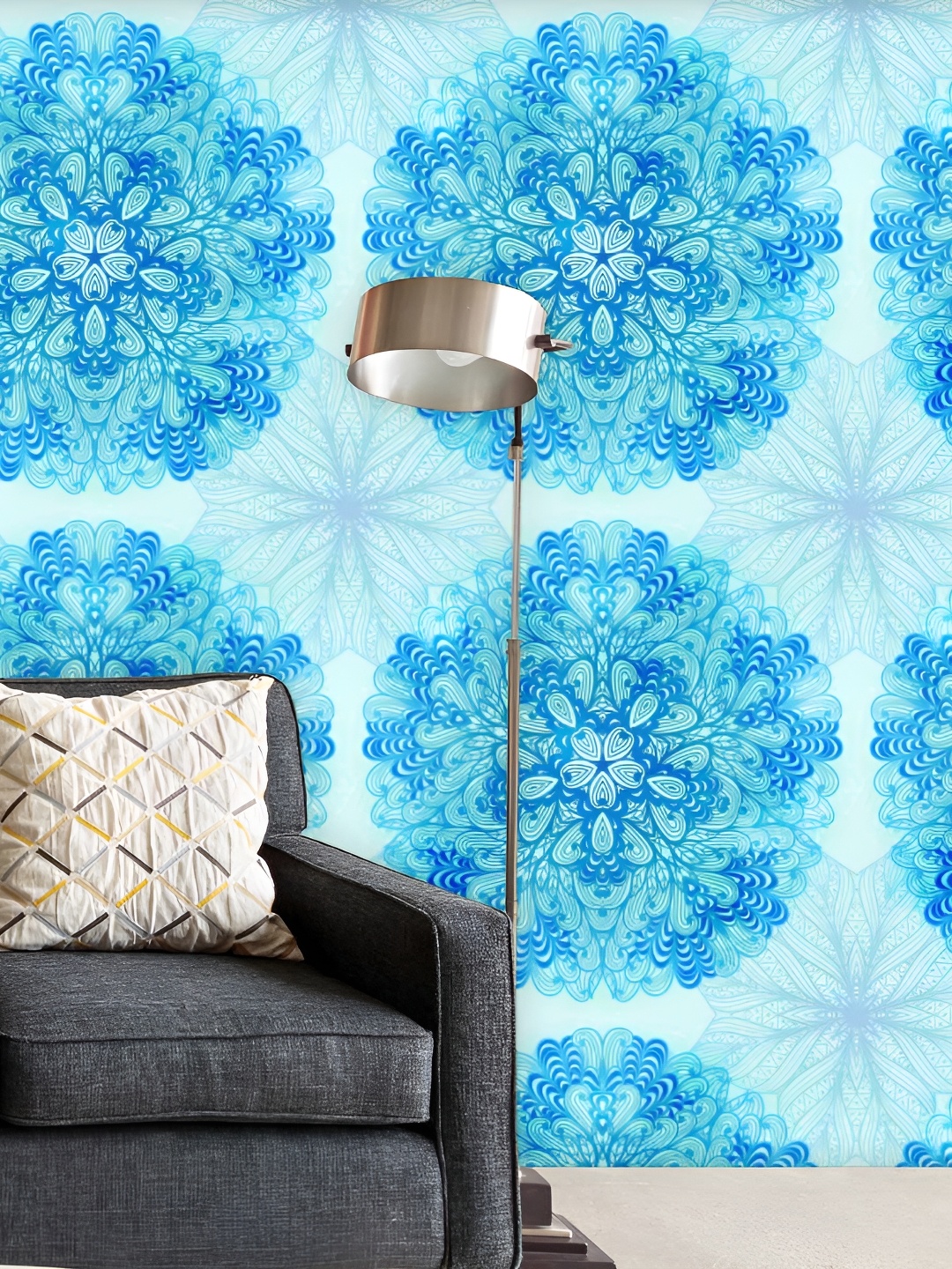 

ArtzFolio Blue & Green Printed Self-Adhesive Wallpaper