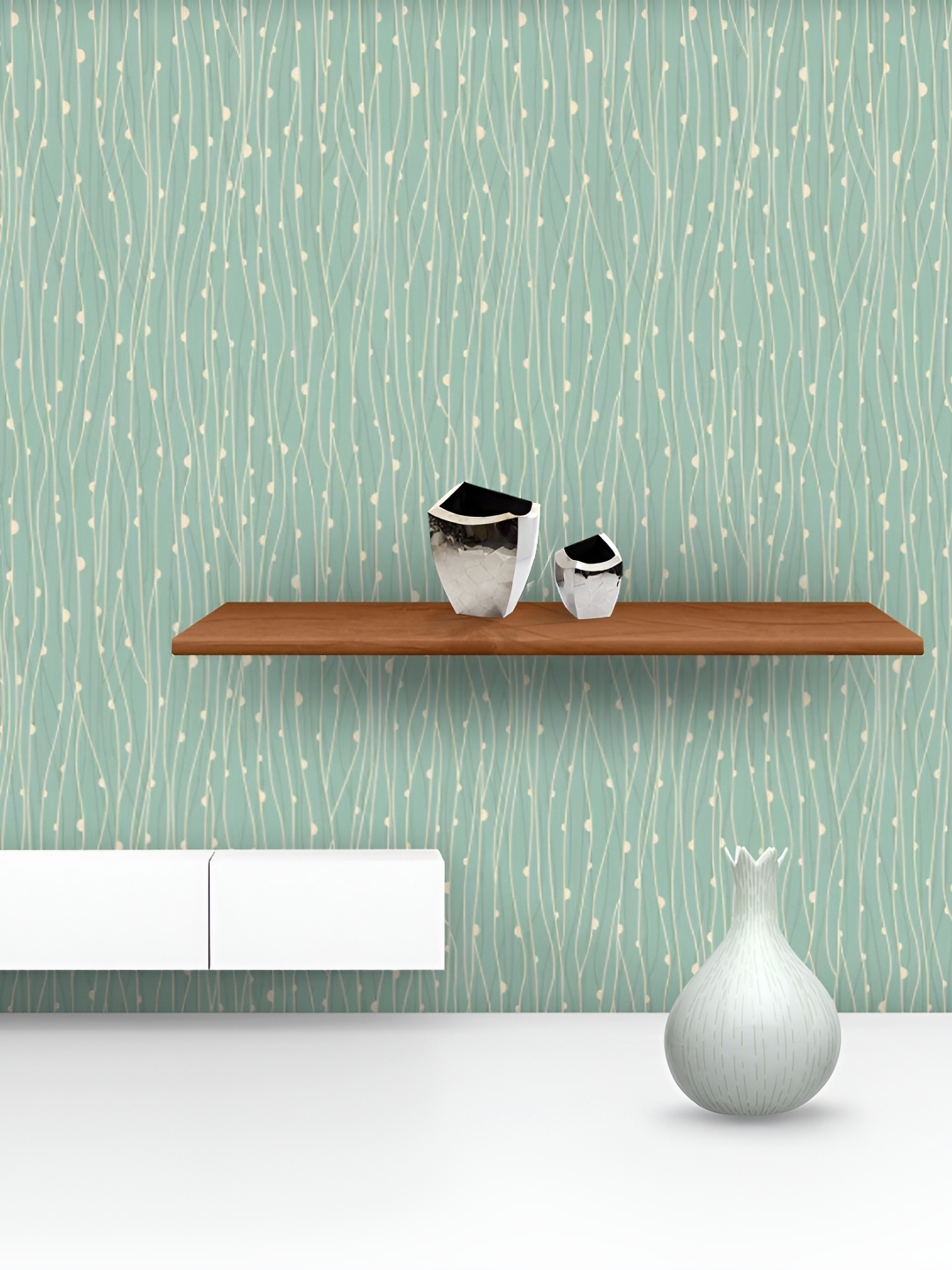 

ArtzFolio 1-Piece Printed Water-Resistant Self-Adhesive Wallpaper, Green