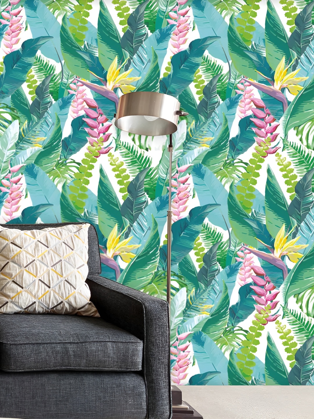 

ArtzFolio Printed Self Adhesive Waterproof Wallpaper 20 x 108 inch, Green
