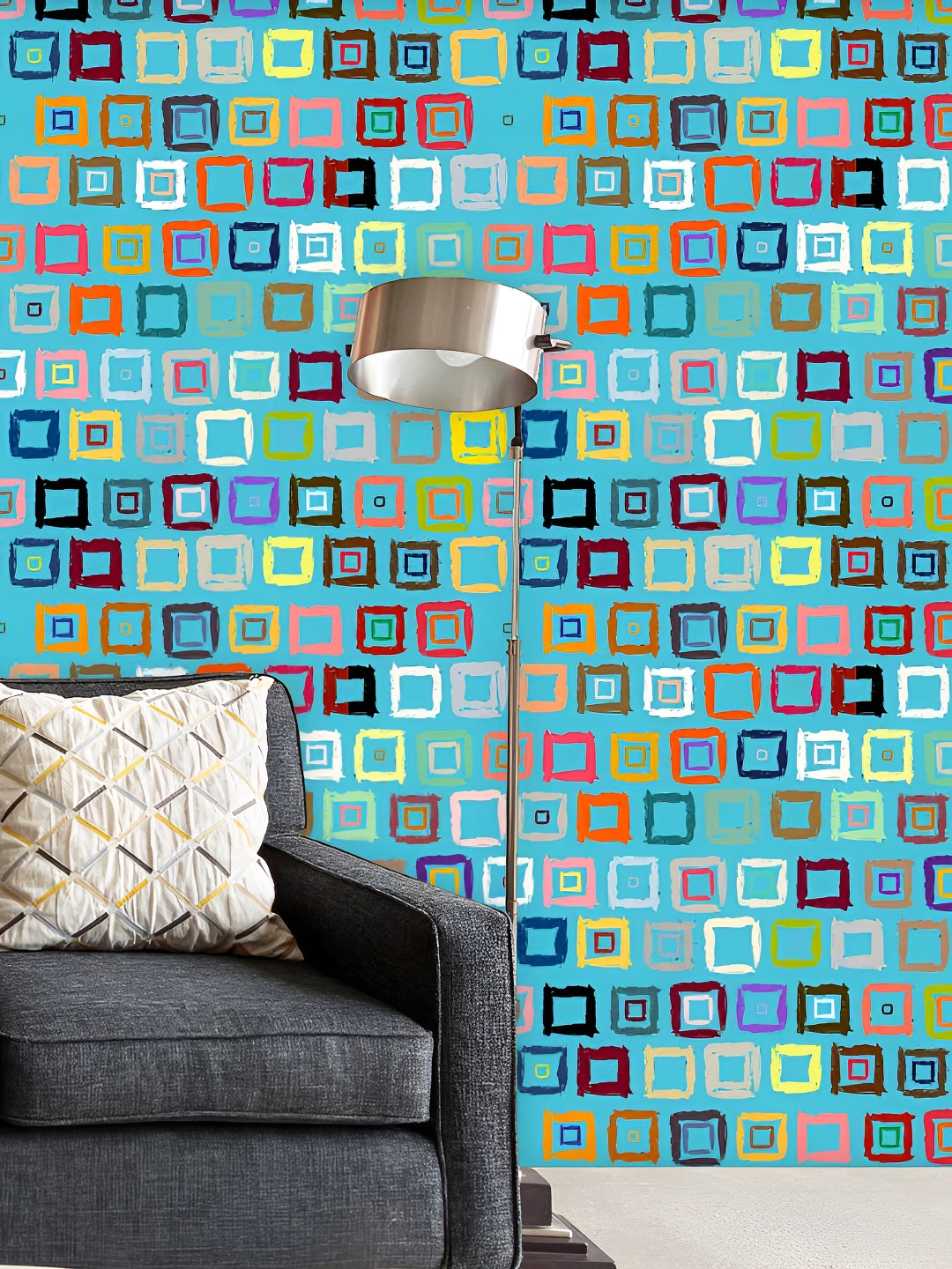 

ArtzFolio Blue & Red Abstract Printed Self Adhesive Wall Sticker