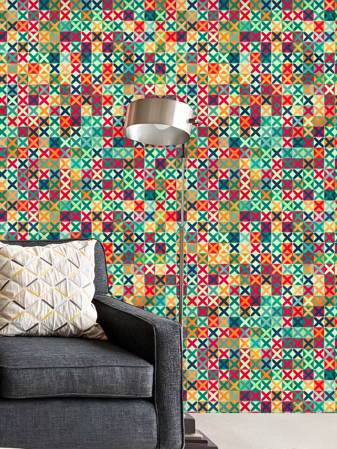 

ArtzFolio Green & Blue Printed Self-Adhesive Wallpaper