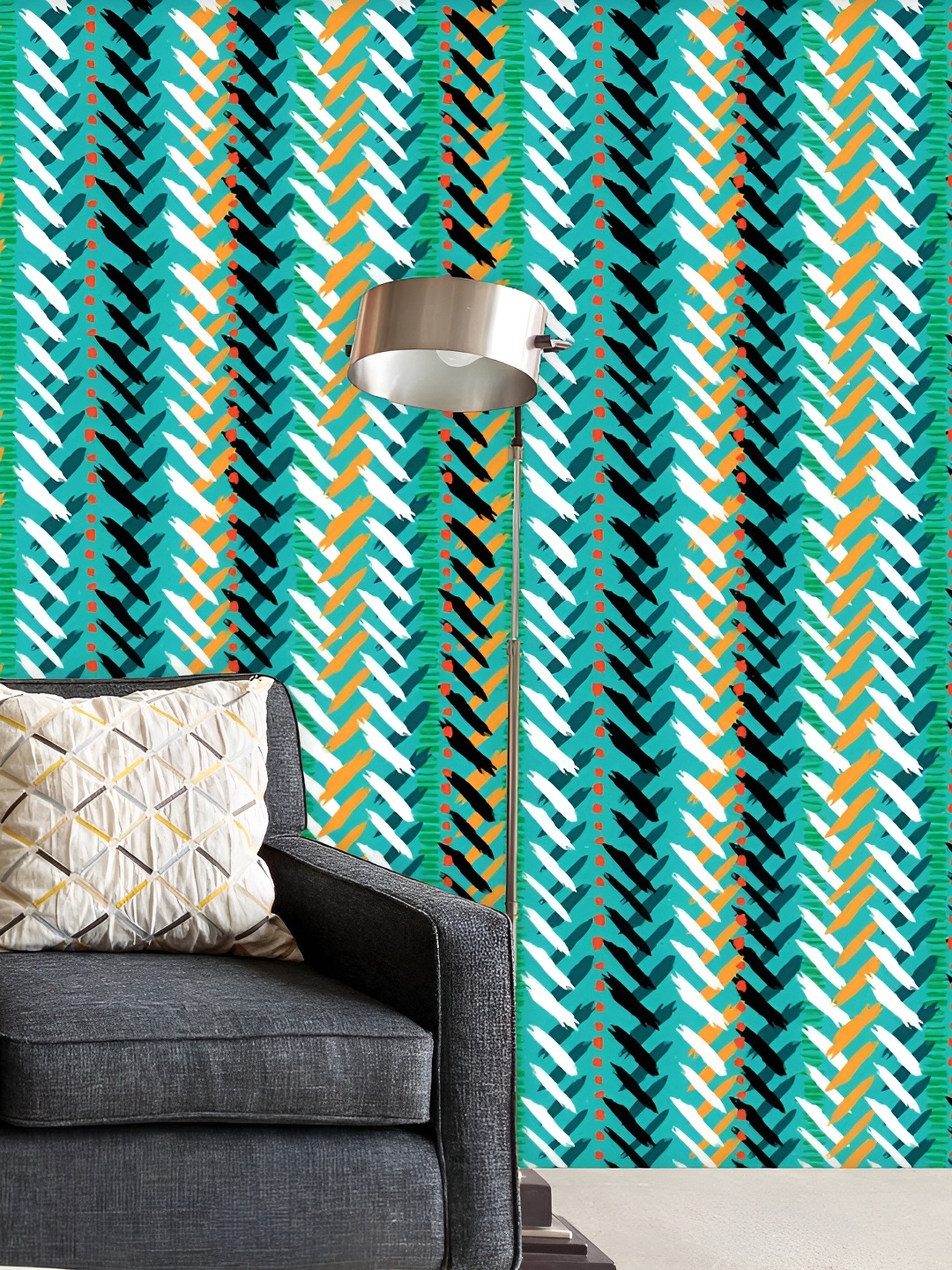 

ArtzFolio Blue & Green Printed Self-Adhesive Water-Resistant Wallpaper