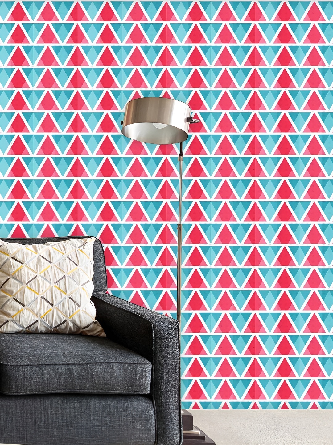 

ArtzFolio Multicolor Geometric Printed Easy-to-Peel & Stick Wallpaper, Multi