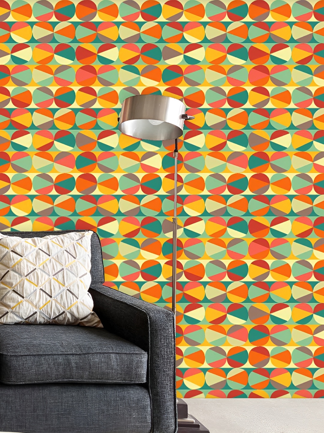 

ArtzFolio Yellow & Orange Abstract Printed Self Adhesive Wall Sticker