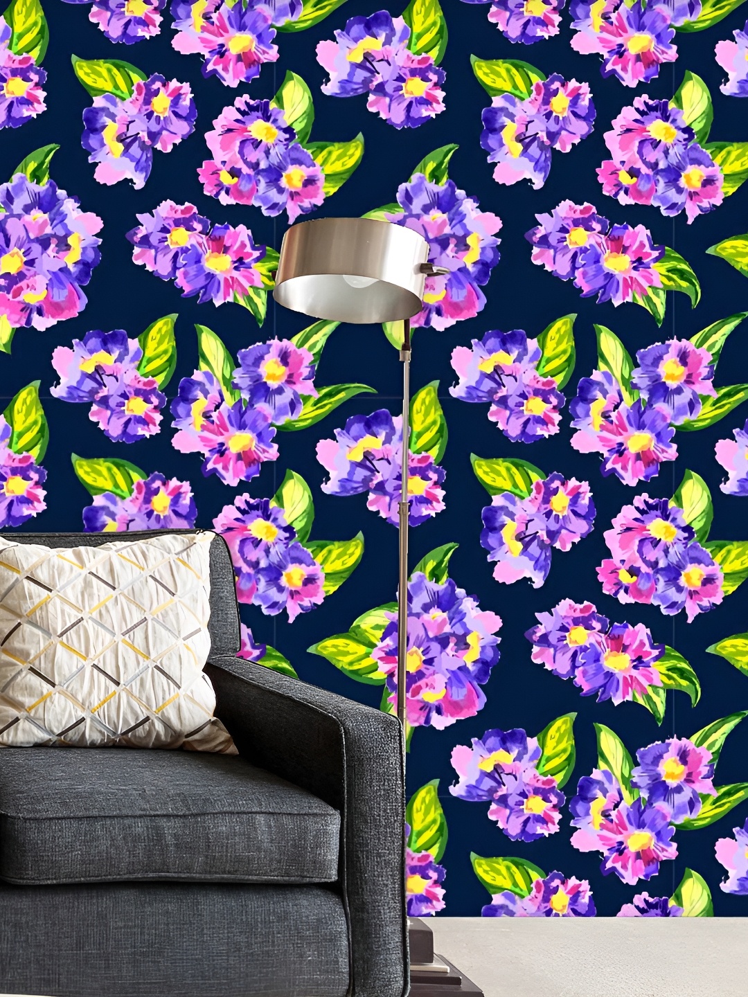 

ArtzFolio Printed Peel & Stick Self-Adhesive Wallpaper, Blue