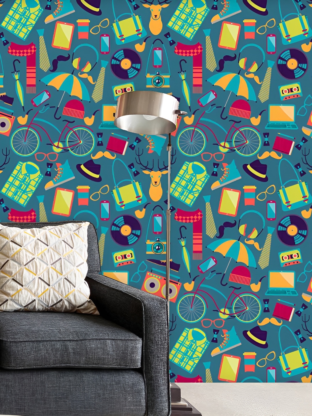 

ArtzFolio Multicolored Printed Self Adhesive Decals & Stickers, Multi