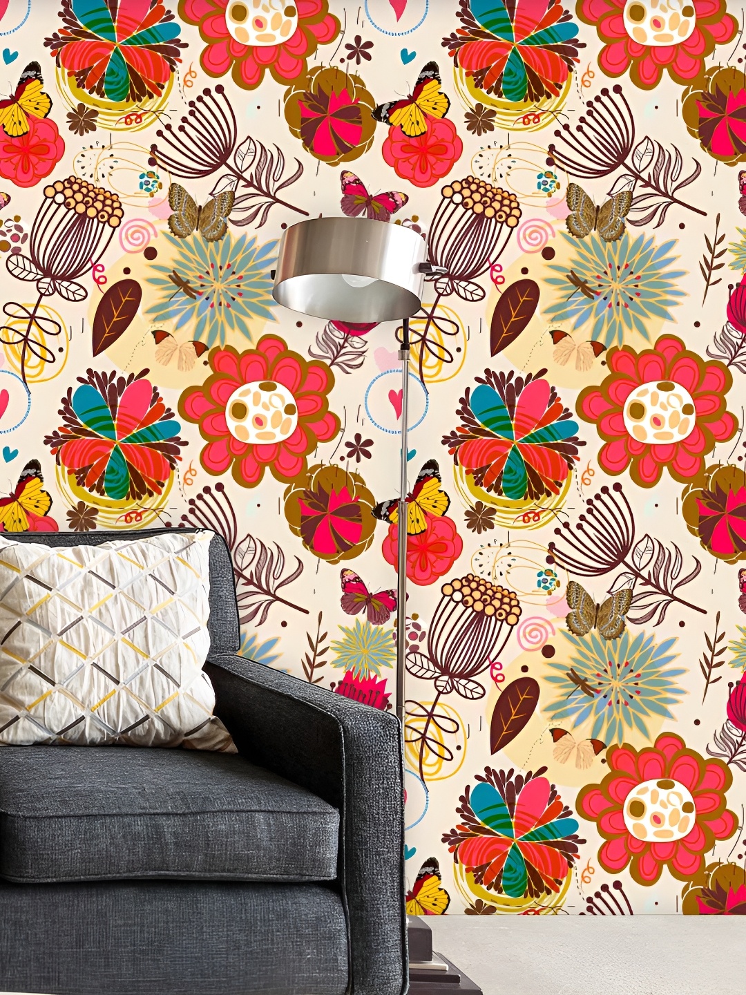 

ArtzFolio 1-Piece Printed Water-Resistant Self-Adhesive Wallpaper, Multi