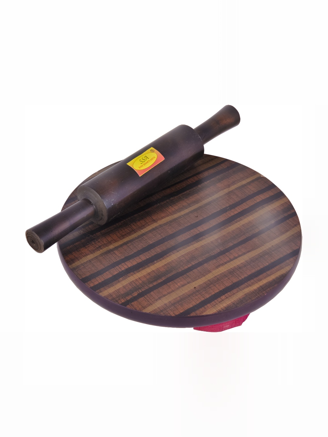 

Shivshakti Arts Brown 2 Pieces Wooden Chakla & Wooden Belan