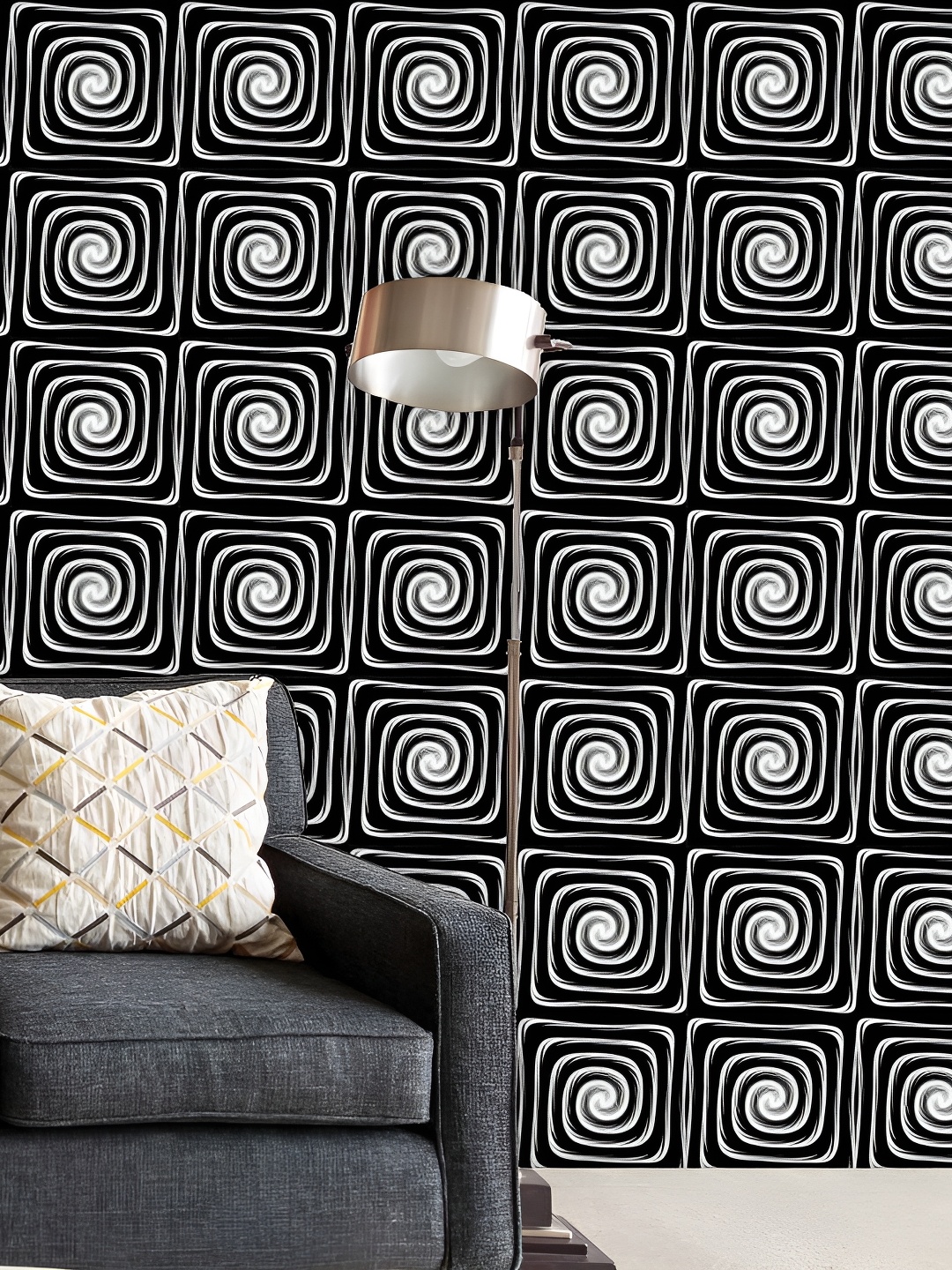 

ArtzFolio Black & Grey Printed Self Adhesive Decals & Stickers