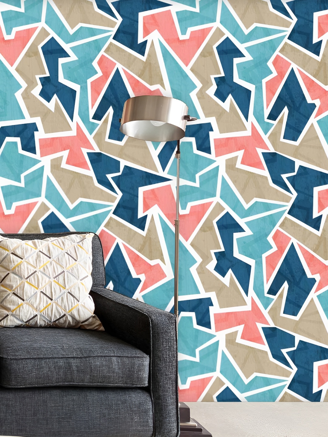 

ArtzFolio Blue Peel & Stick Non-PVC Vinyl Self-Adhesive Wallpaper