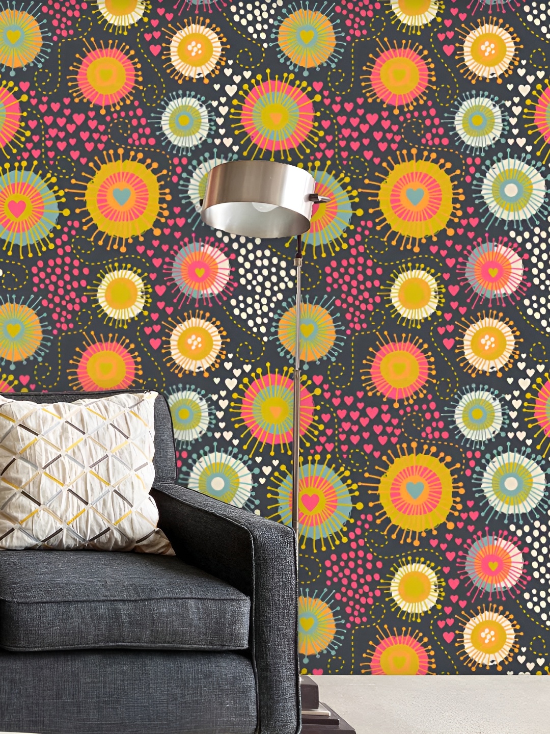 

ArtzFolio Black & Yellow Printed Self Adhesive Wallpaper