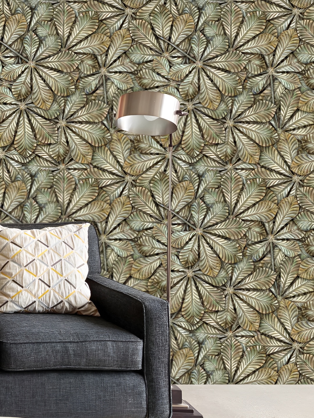 

ArtzFolio Geometric Printed Self Adhesive Waterproof Wallpaper 20 x 216 inch, Green