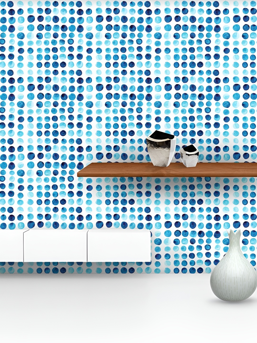 

ArtzFolio Blue Printed Self Adhesive Wallpaper