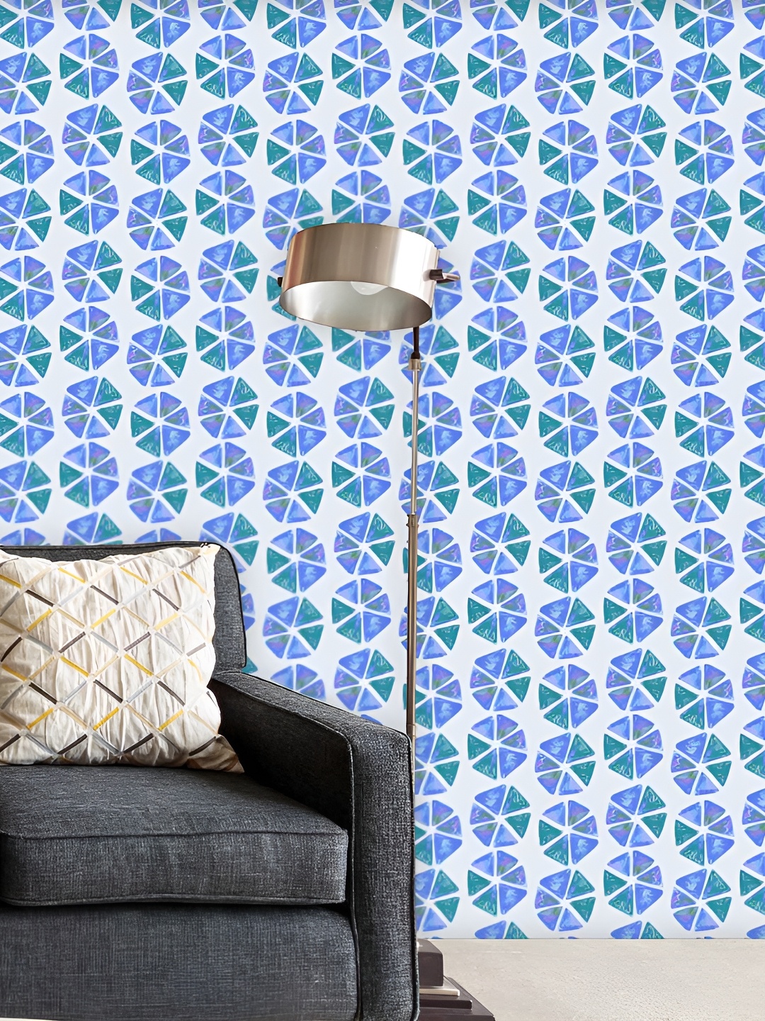 

ArtzFolio Multicolor Geometric Printed Easy-to-Peel & Stick Wallpaper, Multi