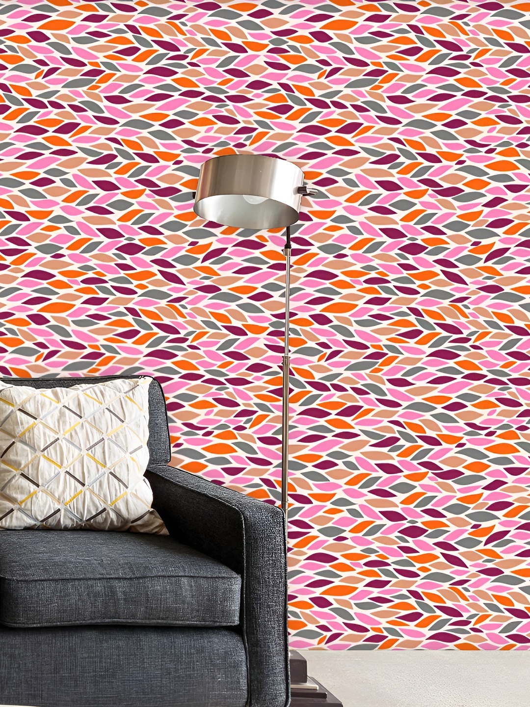 

ArtzFolio White & Pink Floral Printed Peel & Stick Self-Adhesive Wallpaper