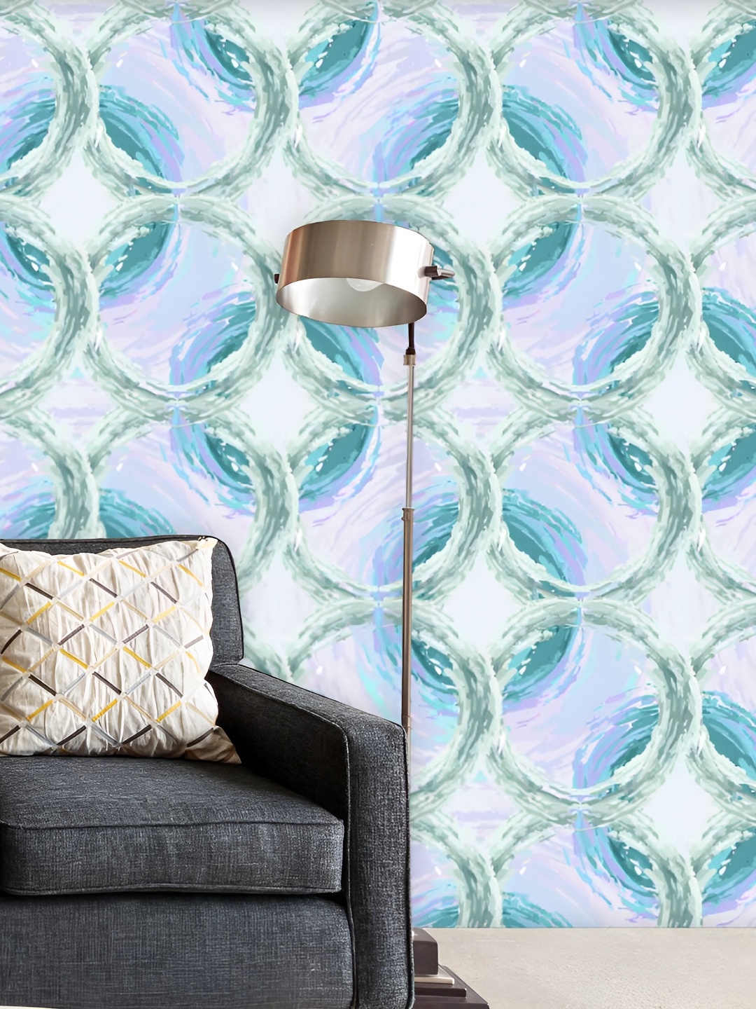 

ArtzFolio White & Blue Printed Self Adhesive Decals & Stickers