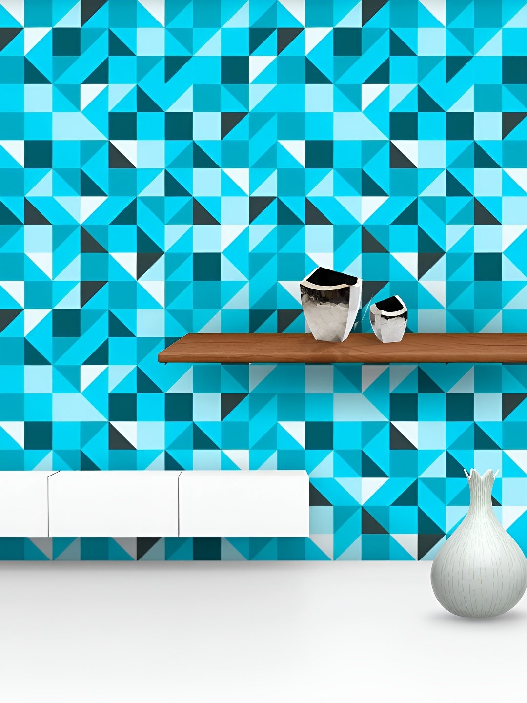 

ArtzFolio Blue Printed Self-Adhesive Wallpaper