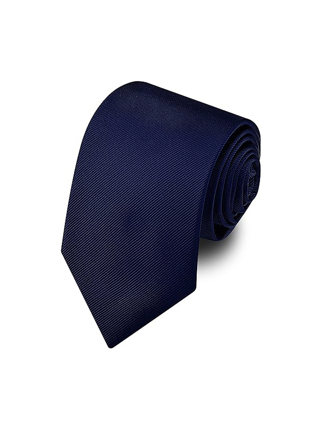 

KAEZRI Men Striped Formal Skinny Tie, Navy blue