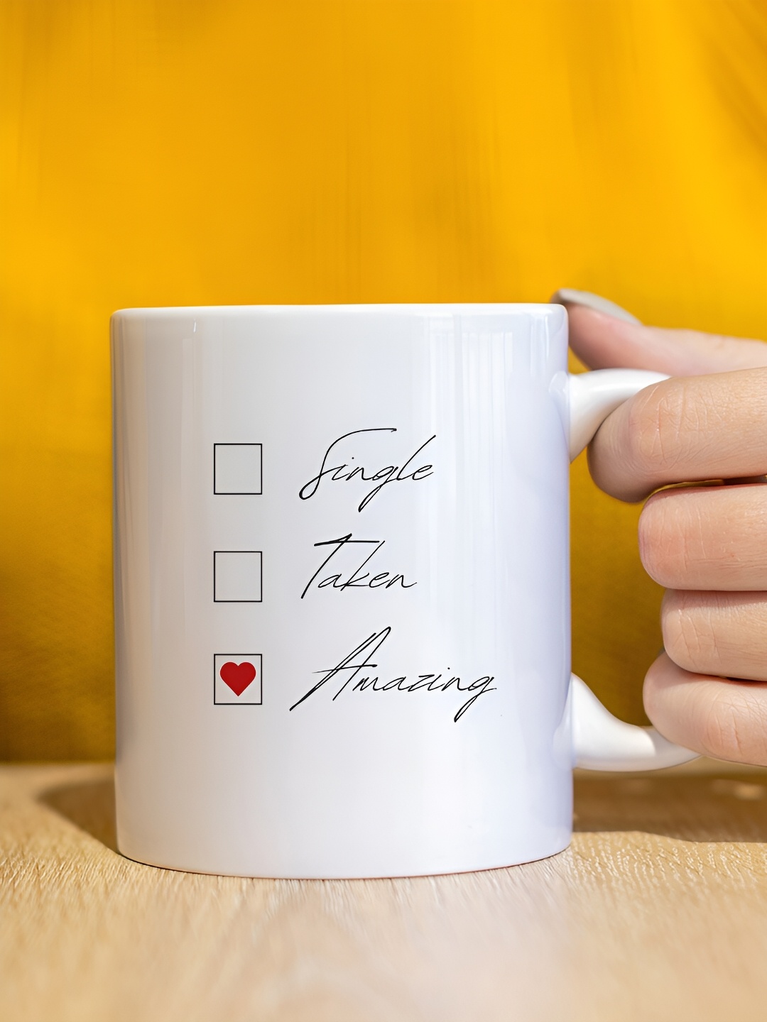 

The Decor Lane White Printed Ceramic Glossy Mugs
