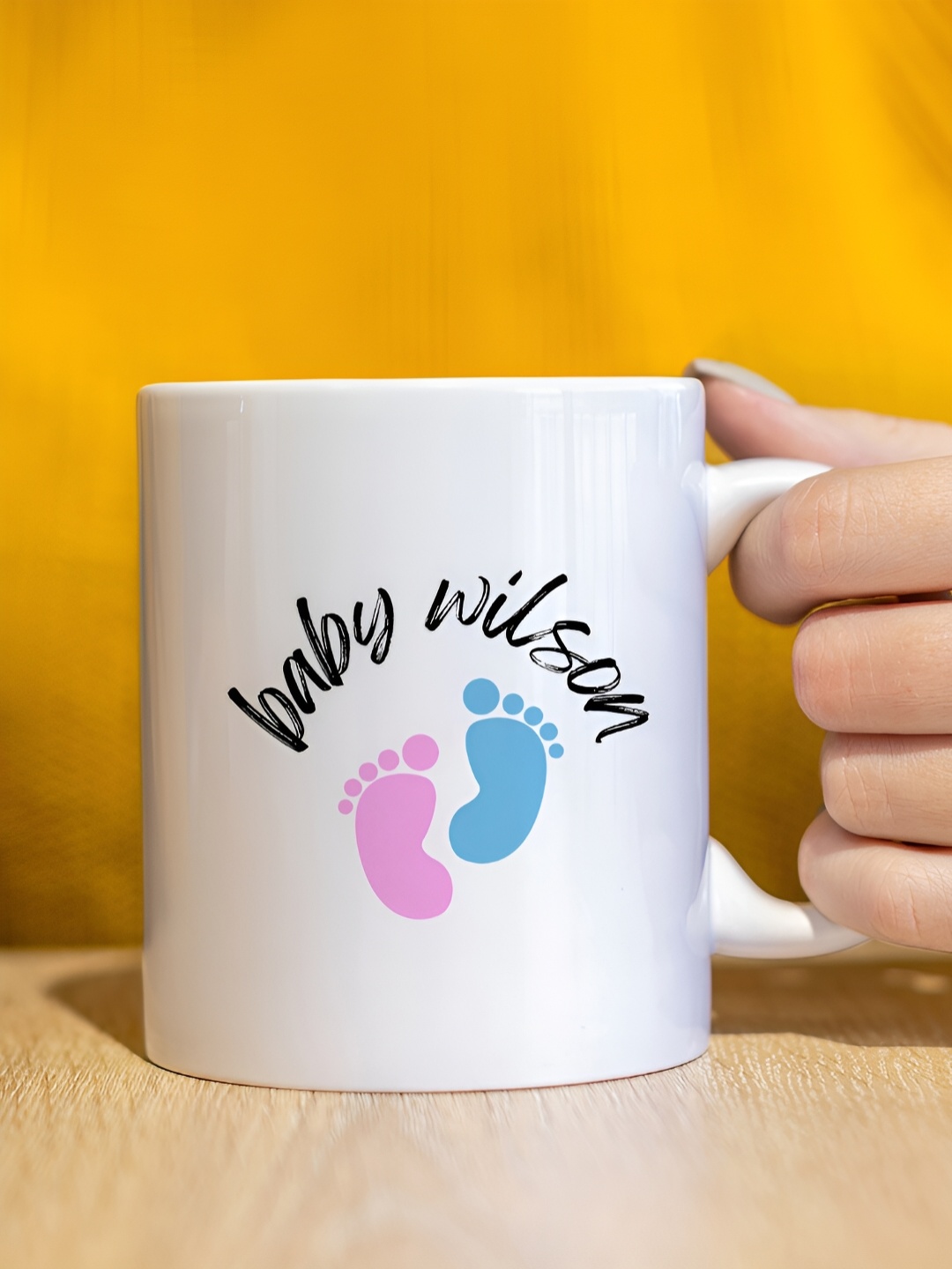 

The Decor Lane White Printed Ceramic Glossy Mugs
