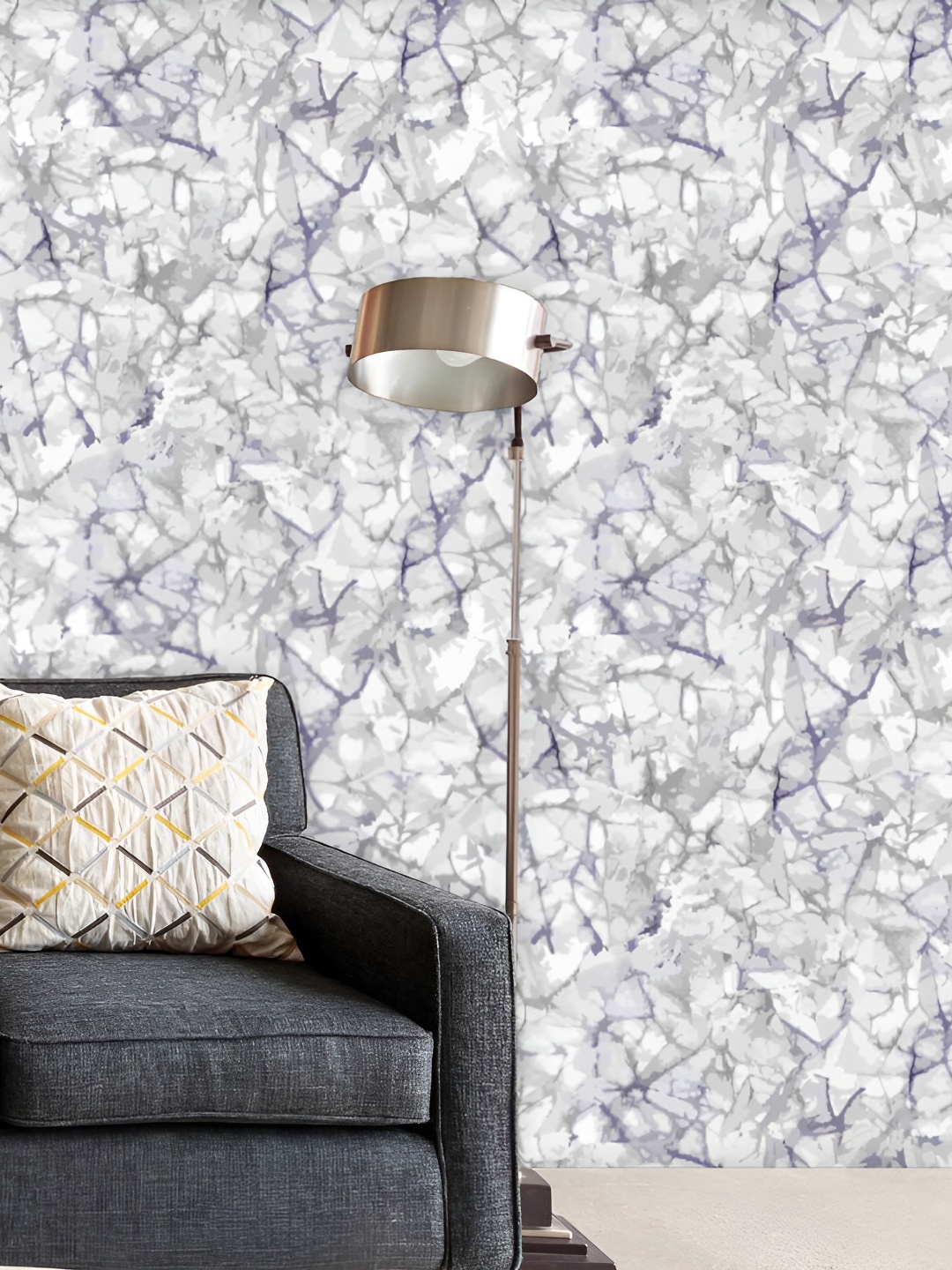 

ArtzFolio Grey Abstract Printed Self-Adhesive Peel & Stick Wallpaper