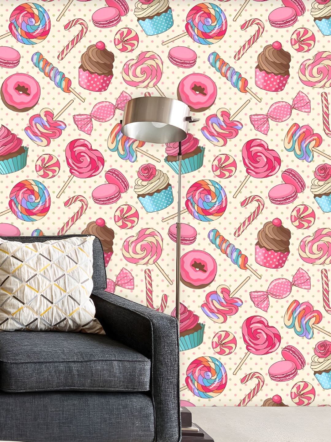 

ArtzFolio Beige & Pink Non-PVC Self-Adhesive Peel & Stick Wallpaper