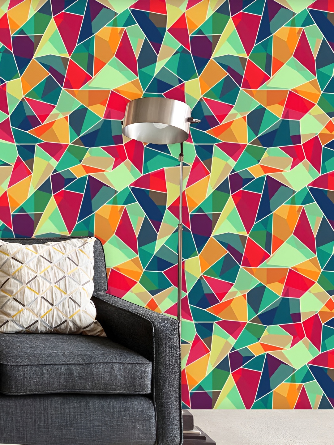 

ArtzFolio Green & Red Peel & Stick Non-PVC Vinyl Self-Adhesive Wallpaper