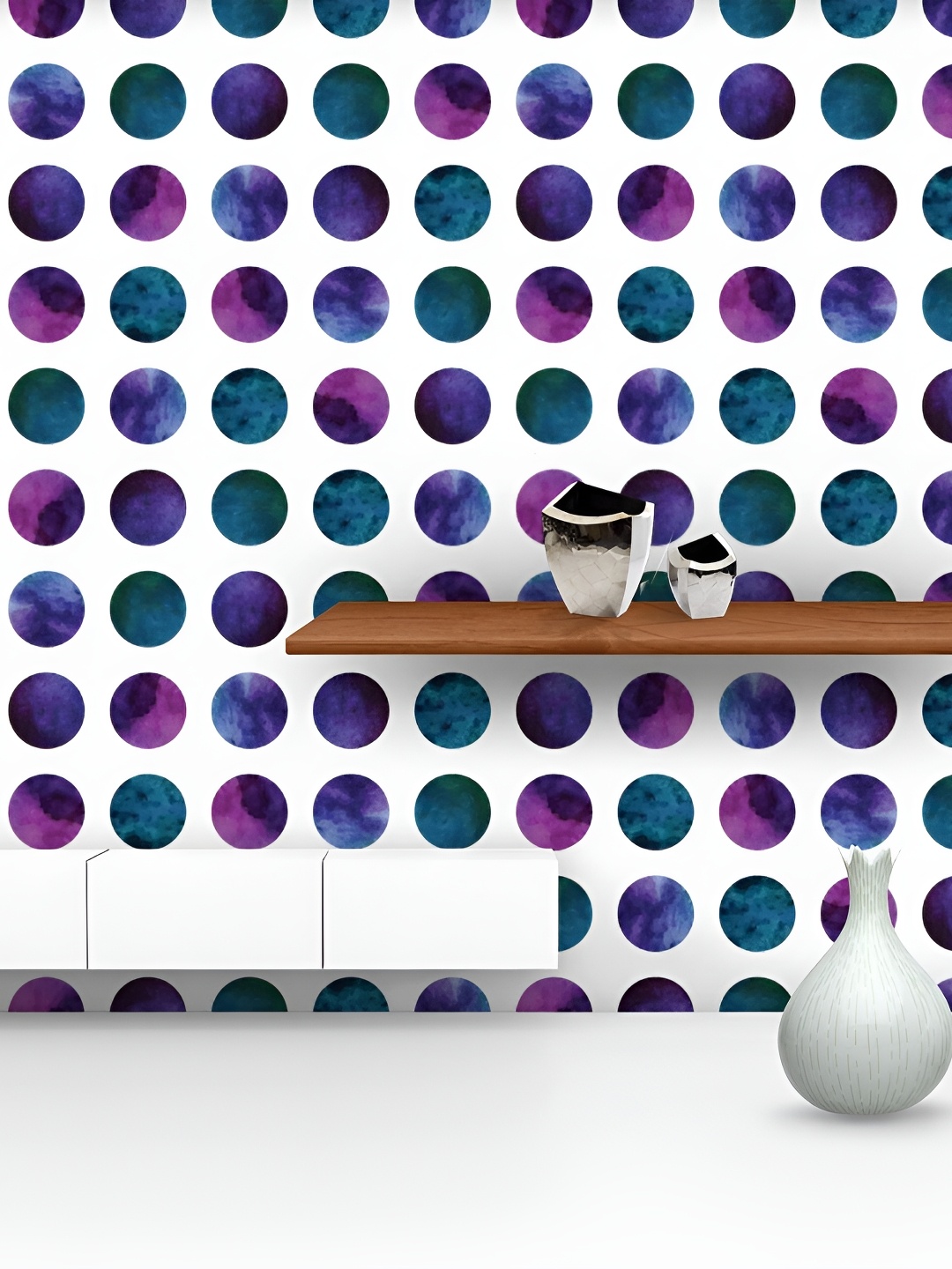 

ArtzFolio Geometric Printed Self Adhesive Waterproof Wallpaper 20 x 216 inch, White