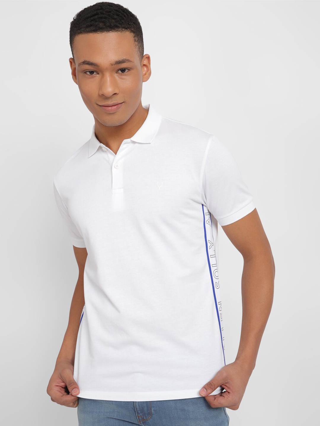 

Allen Solly Men Polo Collar Pockets T-shirt, White