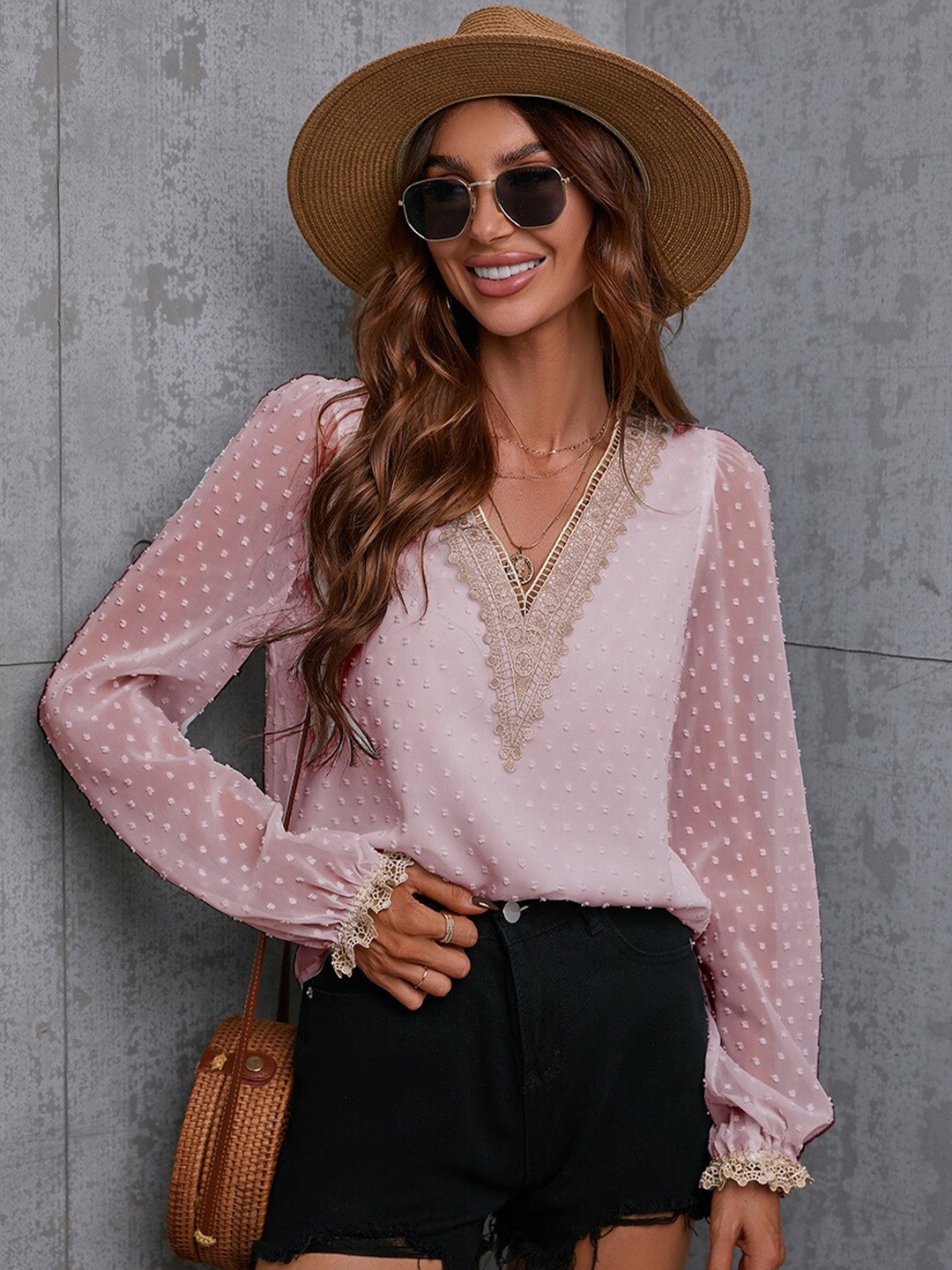 

StyleCast Chiffon Top, Pink