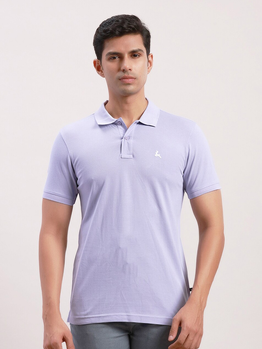 

Parx Men Polo Collar Pockets T-shirt, Violet