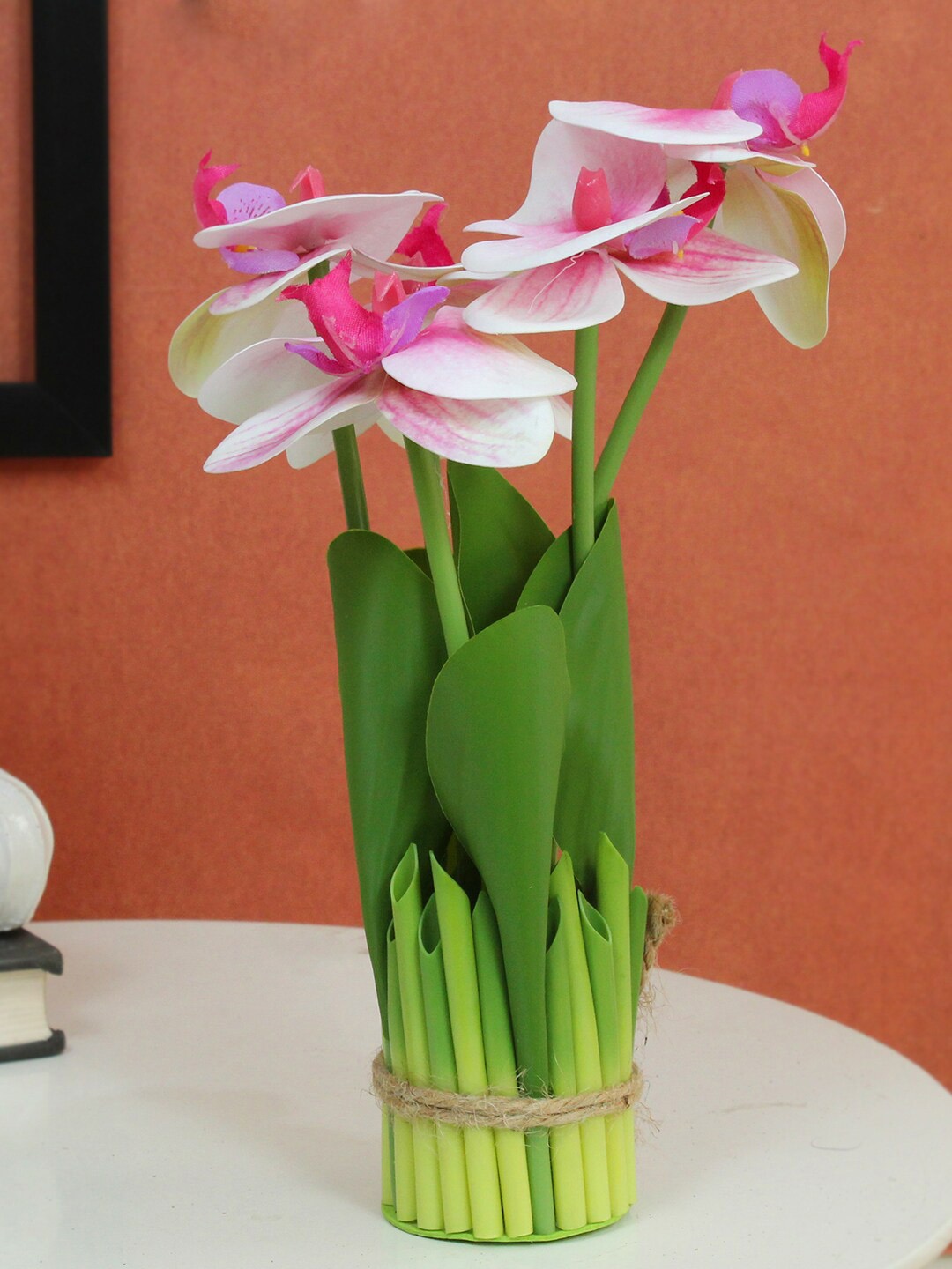 

TIED RIBBONS Pink & Green Artificial Flowers and Plants
