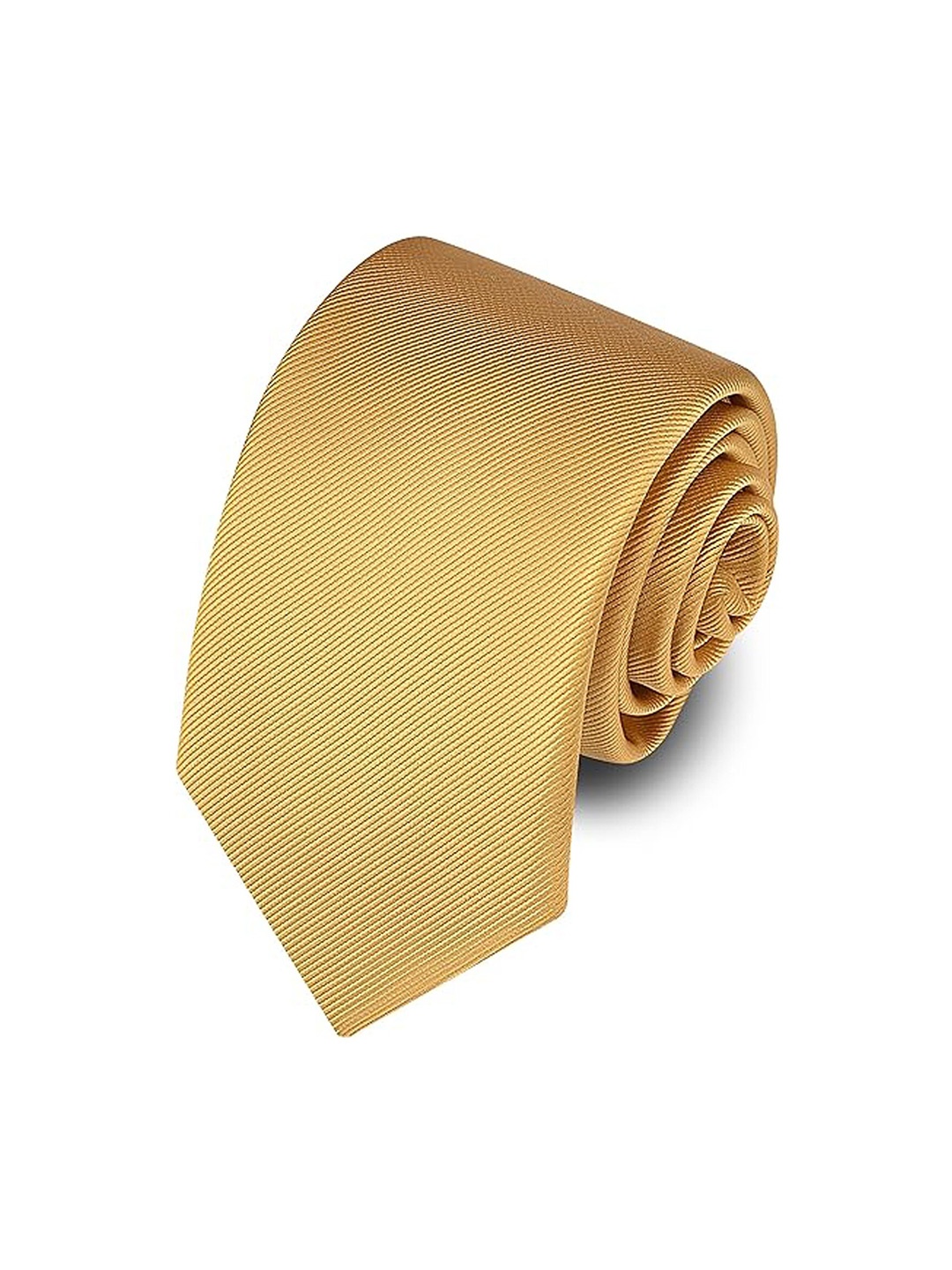 

KAEZRI Men Formal Skinny Tie, Gold