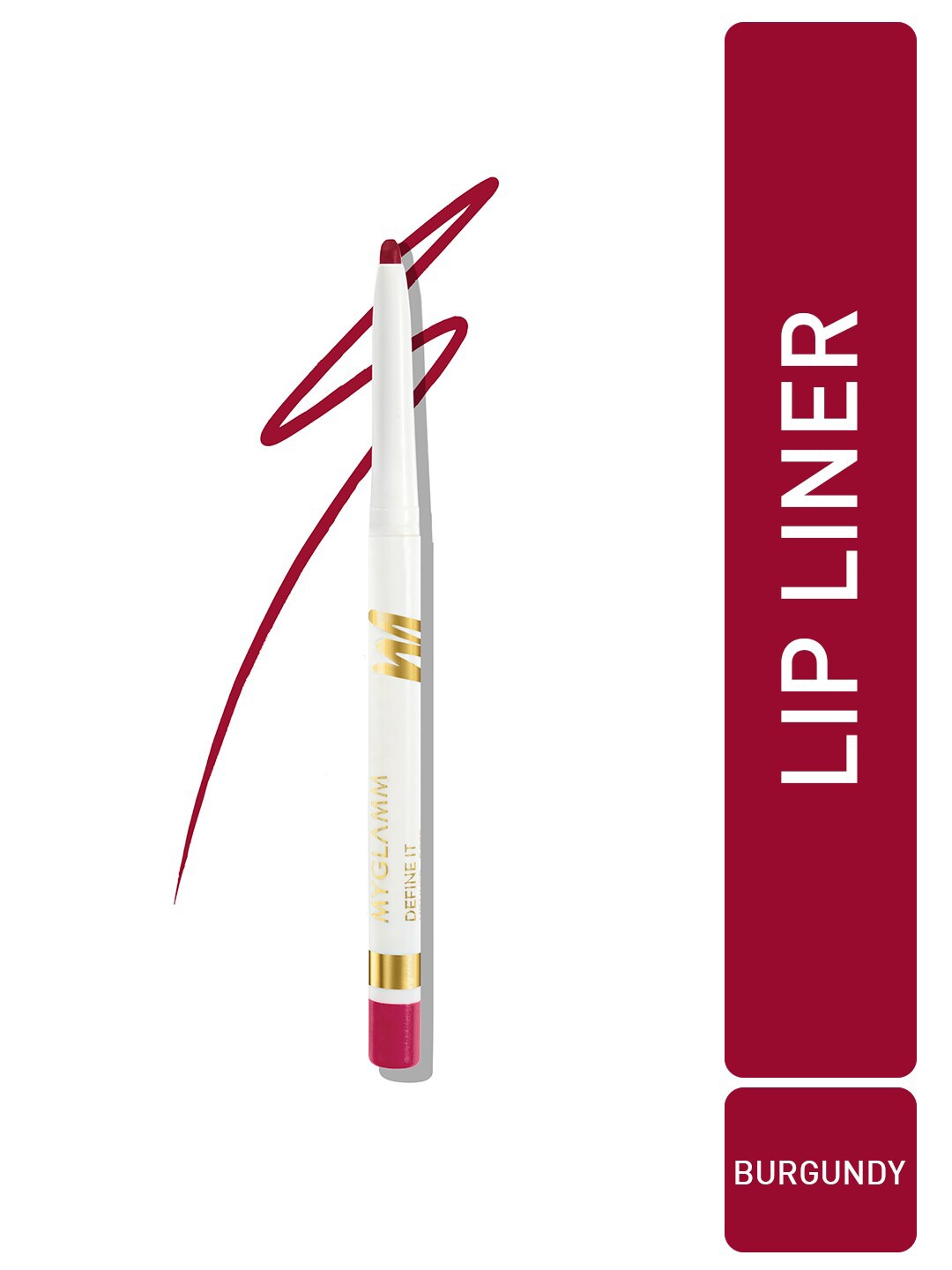 

MyGlamm Define It Creamy Matte Lip Liner - 4.8g - Burgundy, Maroon